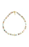 Jenna Blake Beaded 18k Yellow Gold; Diamond; And Opal Necklace In Multi