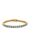 Jenna Blake Blackened 18k Yellow Gold Diamond Bracelet In Gold
