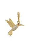 Jenna Blake Hummingbird 18k Yellow Gold Diamond Charm