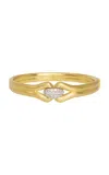 Jenna Blake Love Knot 18k Yellow Gold Diamond Bangle