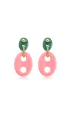 Jenna Blake Mariner Link 18k Yellow Gold Multi-stone Earrings