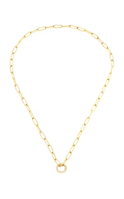 Jenna Blake Mini Charm 18k Yellow Gold Diamond Chain