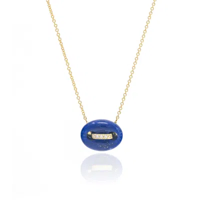 Jenna Blake Mini Mariner Necklace Lapis In Blue