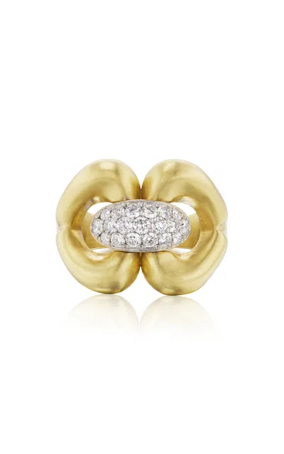 Jenna Blake Nautical 18k Yellow Gold Diamond Ring