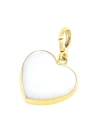 JENNA BLAKE WOMEN'S CHARMS 18K YELLOW GOLD & MOTHER-OF-PEARL SMALL CARVED HEART PENDANT