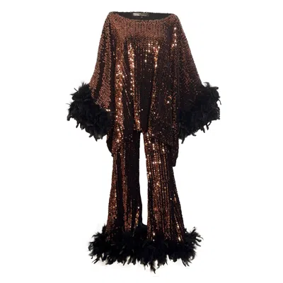 Jennafer Grace Black / Brown Cara Disco Set In Copper Flash