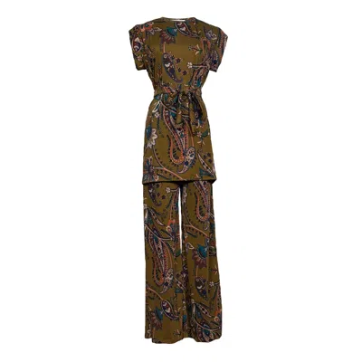 Jennafer Grace Green Ashbury Moss Tunic & Palazzo Set