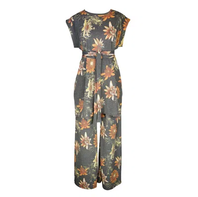Jennafer Grace Grey Adora Charcoal Tunic & Palazzo Set