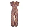 Jennafer Grace Red Adora Rouge Tunic & Palazzo Set In Red