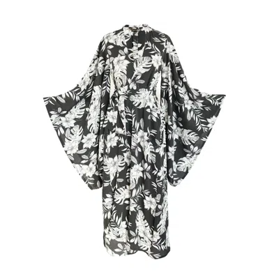 Jennafer Grace Women's Agua Palma Kimono In Black