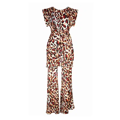 Jennafer Grace Women's Bengal Rouge Tunic & Palazzo Pant Set In Multi