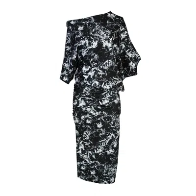 Jennafer Grace Women's Black Frequencies Angle Dress