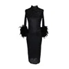 Jennafer Grace Women's Black Julianne Dress In Of The Night In Black