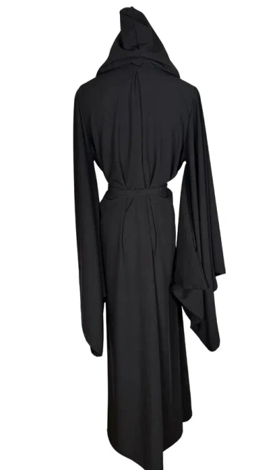 Jennafer Grace Women's Black Mysterieux Hooded Kimono