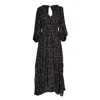 Jennafer Grace Women's Black Night Blossom Vixen Maxi Dress In Black