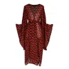 Jennafer Grace Women's Black / Red Cosmos Kimono In Black/red