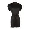 Jennafer Grace Women's Black Tunic With Tie In Black