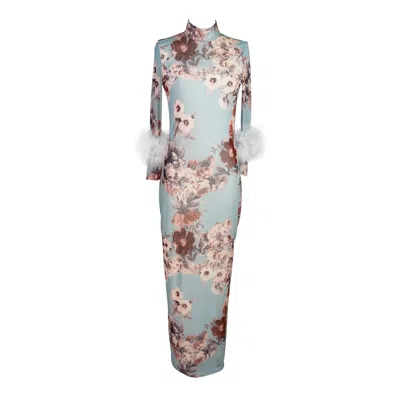 Jennafer Grace Women's Blue Catroux Dress In Sky Rose