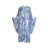 Jennafer Grace Women's Blue Mystic Mandala Kimono In Blue