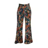 Jennafer Grace Women's Blue Pepper Paisley Suiting Trouser In Blue