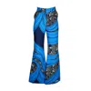 Jennafer Grace Women's Blue / White Kelpie Bellbottoms In Blue/white