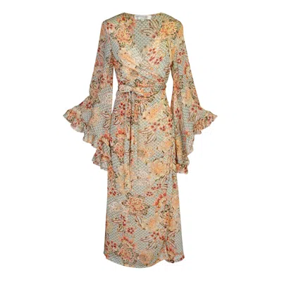 Jennafer Grace Women's Boogie Muse Wrap Dress In Serpentine Rose Pre-order