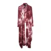 Jennafer Grace Women's Bordeaux Tiedye Yoga Wrap