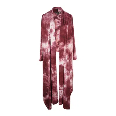 Jennafer Grace Women's Bordeaux Tiedye Yoga Wrap In Multi