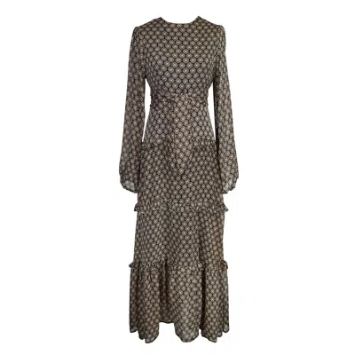 Jennafer Grace Women's Brown Oracle Love Maxi Dress