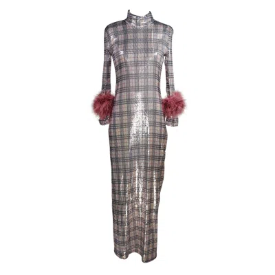 Jennafer Grace Women's Catroux Dress In Berry Baxter Plaid
