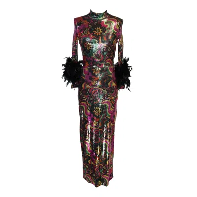 Jennafer Grace Women's Catroux Dress In Hysteria In Multi