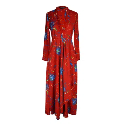 Jennafer Grace Women's Coppertop Minaret Dress In Red