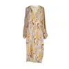 Jennafer Grace Women's Delphine Deco Caftan In Aura In Multi