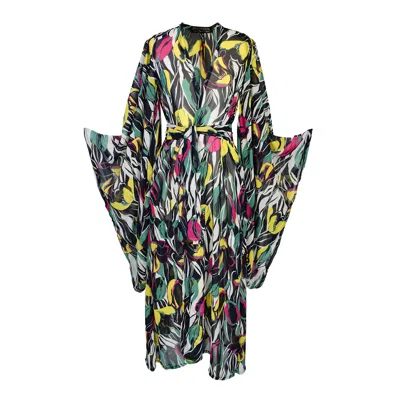 Jennafer Grace Women's Exotica Cruise Kimono In Multi