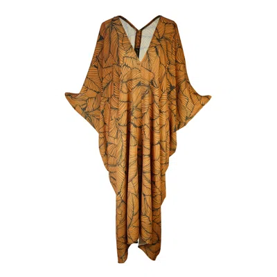 Jennafer Grace Women's Fiddlea Cocoa Caftan Kaftan Dress In Brown