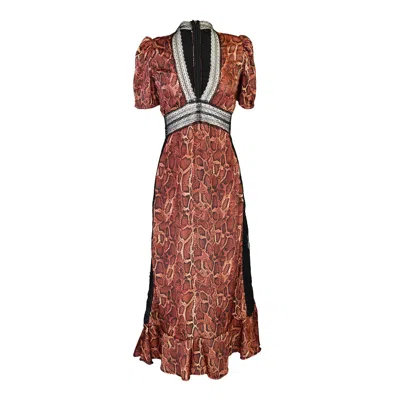 Jennafer Grace Women's Gigi Dress In Python Siren In Multi