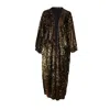 Jennafer Grace Women's Gold / Black Gold Sequin Cocoon Jacket In Gold/black