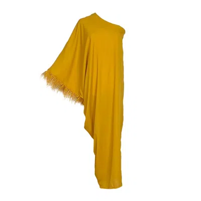 Jennafer Grace Women's Gold Chelziah Caftan In Amber Aurealia In Yellow