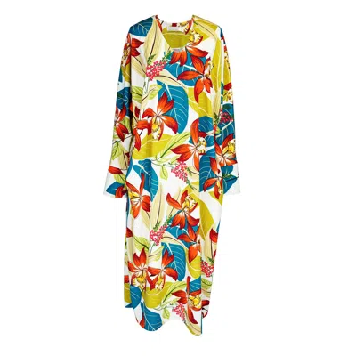 Jennafer Grace Women's Gracie Caftan In Sunspill Tropique In Multi