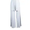 Jennafer Grace Women's Grey Heather Palazzo Pant In Grey