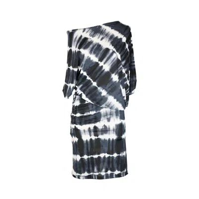 Jennafer Grace Women's Indio Tiedye Angle Dress In Black
