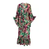 Jennafer Grace Women's Janys Scarf Sleeve Kimono In Cosmic Crush Tiedye In Multi