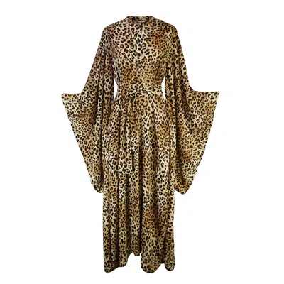 Jennafer Grace Women's Leon Leopard Kimono In Multi
