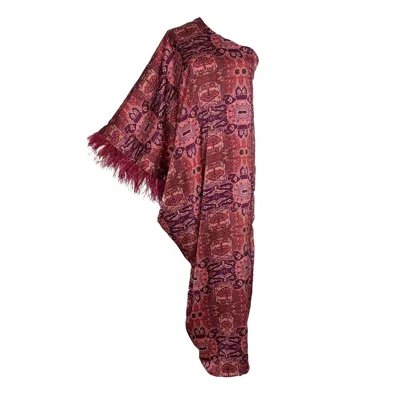 Jennafer Grace Women's Neutrals Chelziah Caftan In Kasbah Shine In Multi