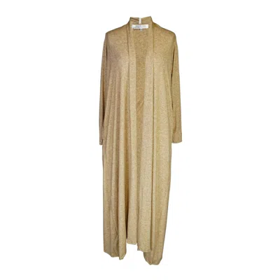 Jennafer Grace Women's Neutrals Creme Brulee Yoga Duster In White