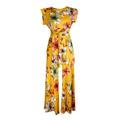 Jennafer Grace Women's Olivia Tunic & Palazzo Pant Set In Yellow