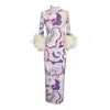 Jennafer Grace Women's Pink / Purple Catroux Dress In Portofino Pink In Multi