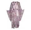 Jennafer Grace Women's Pink / Purple Etosha Kimono In Amethyst In Pink/purple