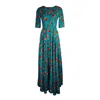 Jennafer Grace Women's Poppy Blue Fitted Maxi Dress In Blue