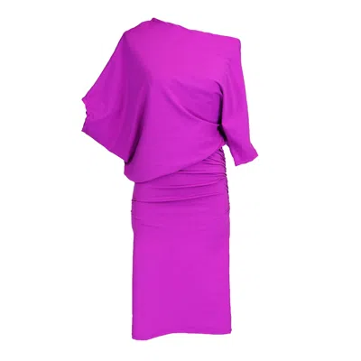 Jennafer Grace Women's Purple Plum Passion Angle Dress